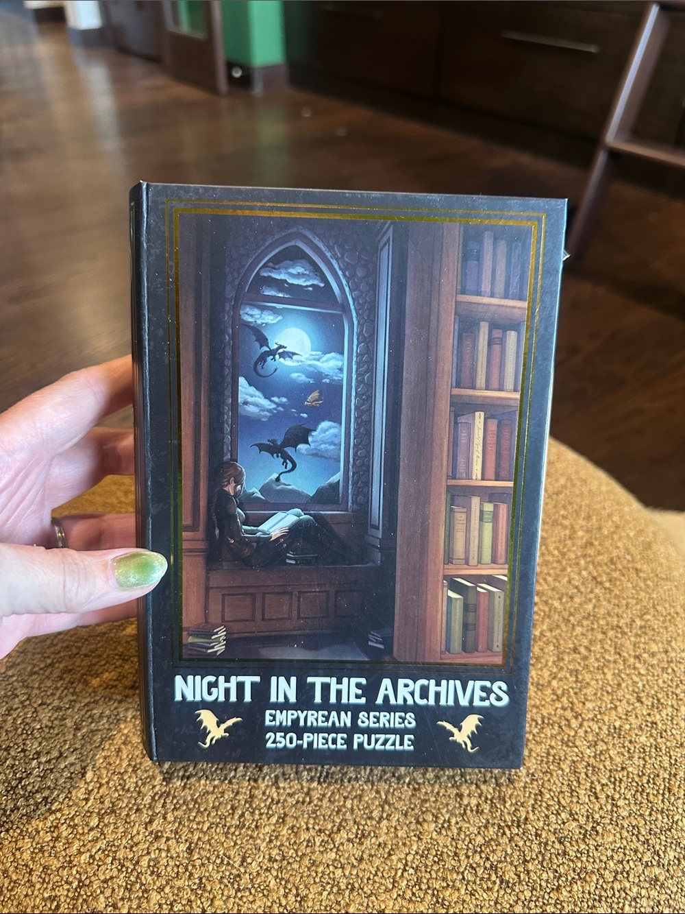 Night in the Archives Blue & Black Wall Art Puzzle 250 pieces